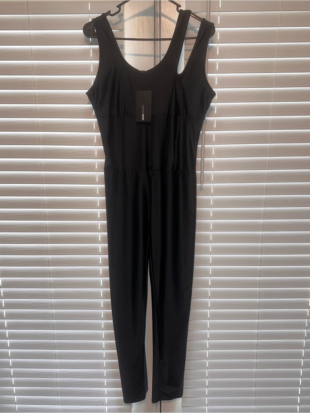 Fashion Nova Black Sleeveless Jumpsuit